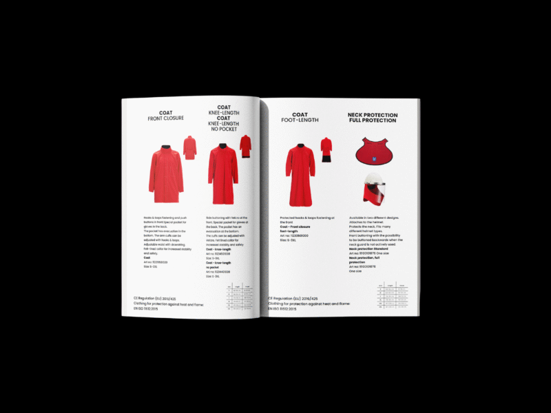 Heat Protection Product Catalogue — project by Daniela Rybiałek