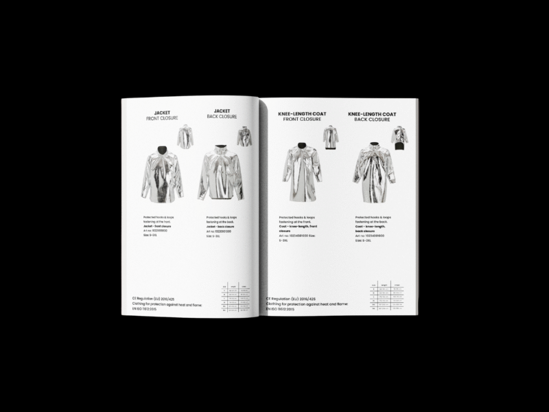 Heat Protection Product Catalogue — project by Daniela Rybiałek
