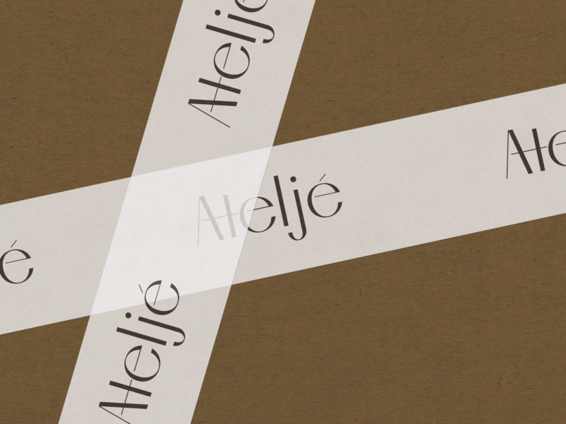Ateljé – Brand Identity — project by Daniela Rybiałek